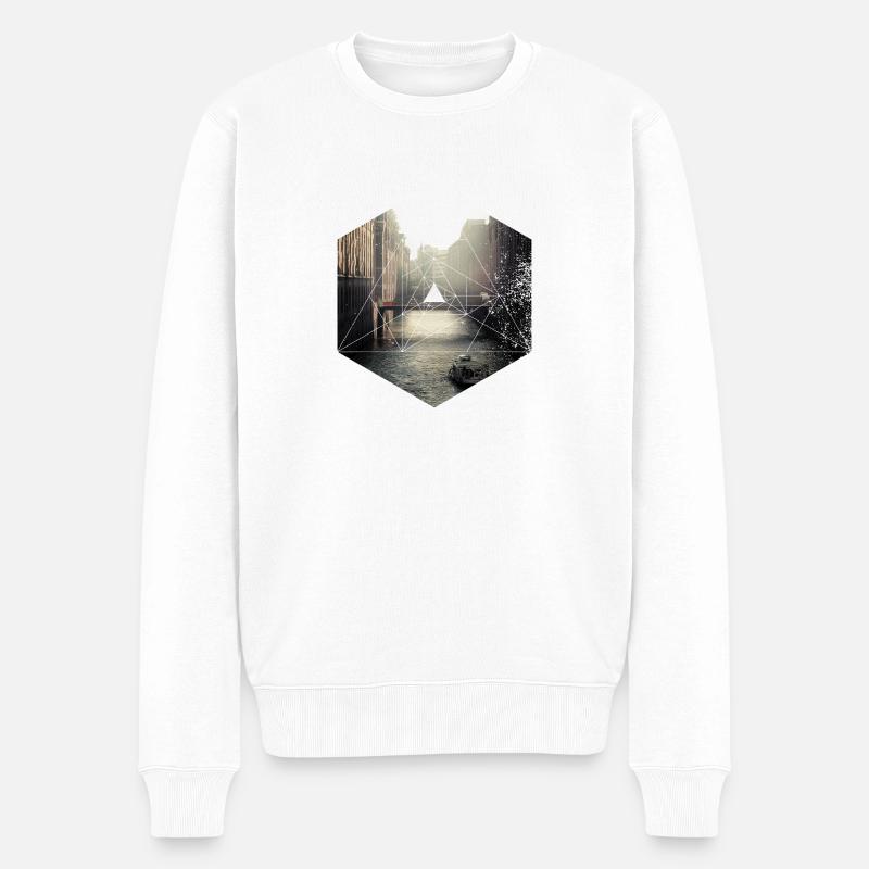 Solide Hamburg Romance - Pull Premium bio Homme - blanc
