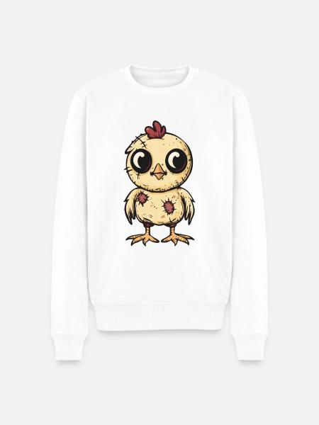 Chicken Halloween Comic Funny - Men's Premium Organic Jumper - white