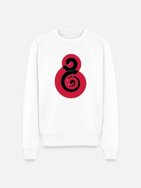 Spiral Black Soulfly - Men's Premium Organic Jumper - white