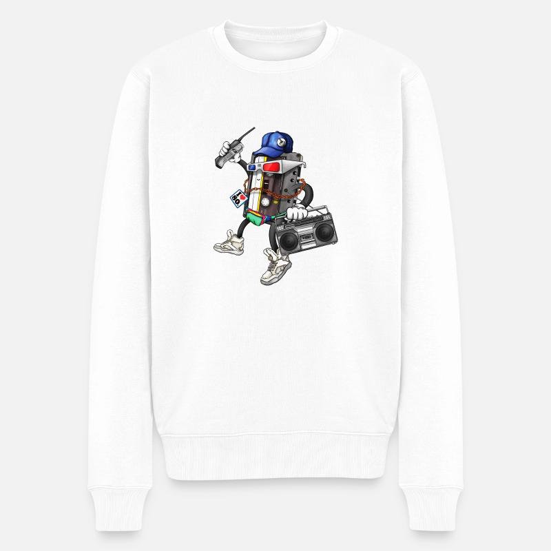 I Am The 80s - Pull Premium bio Homme - blanc