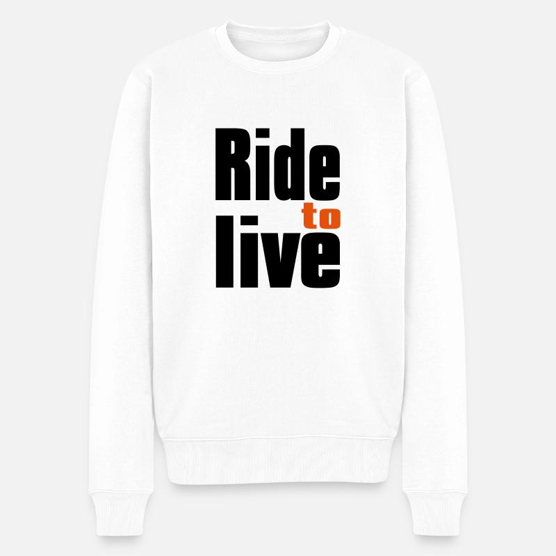 Bikers - Pull Premium bio Homme - blanc