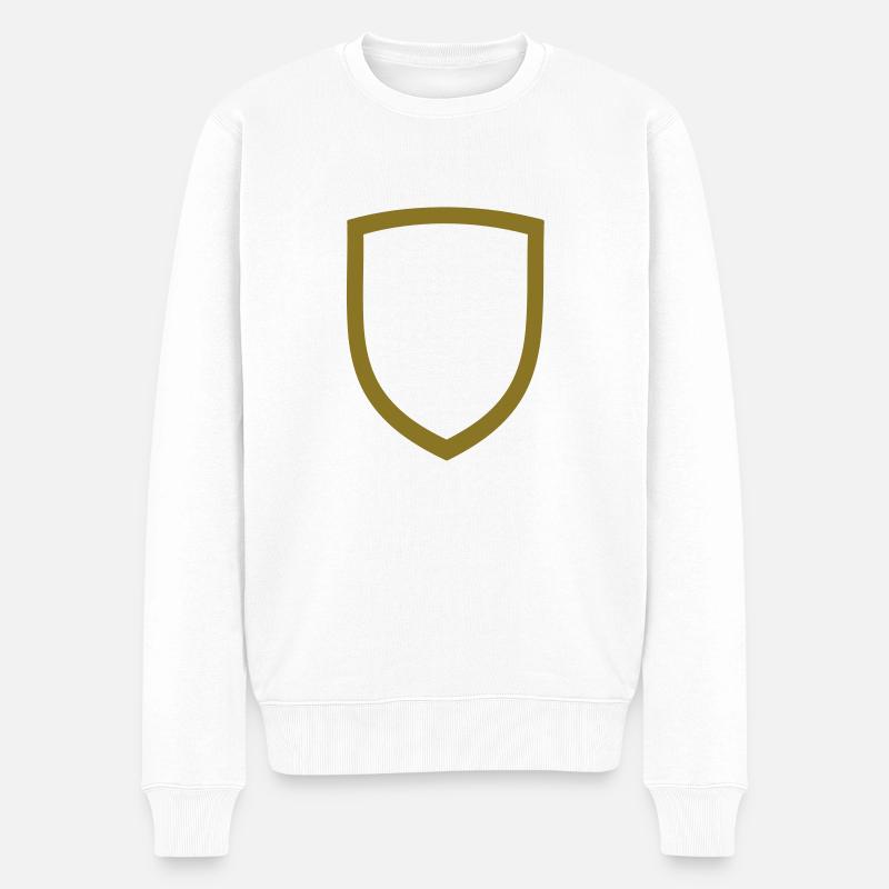 Wappen - Männer Premium Bio Pullover - Weiß