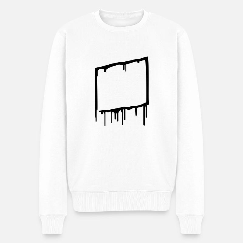 graffiti_frame - Pull Premium bio Homme - blanc