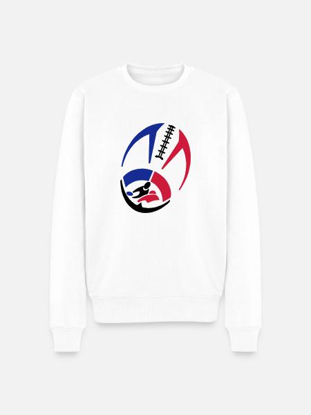shirt ball - Men's Premium Organic Jumper - white