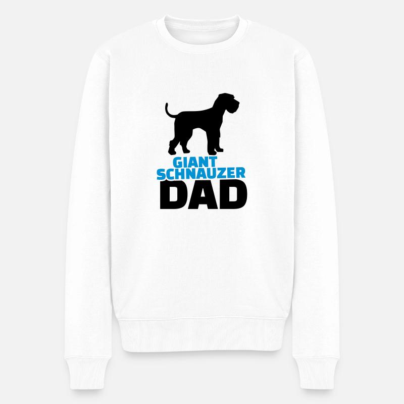 Riesenschnauzer - Männer Premium Bio Pullover - Weiß