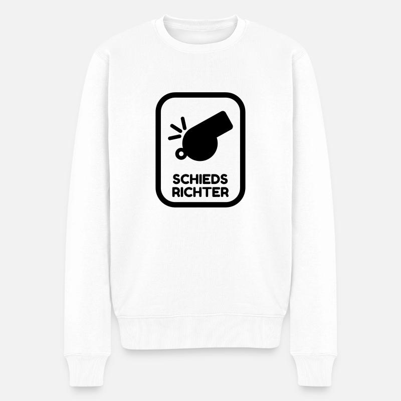 Schiedsrichter / Sport / Schiedsrichterin / - Männer Premium Bio Pullover - Weiß
