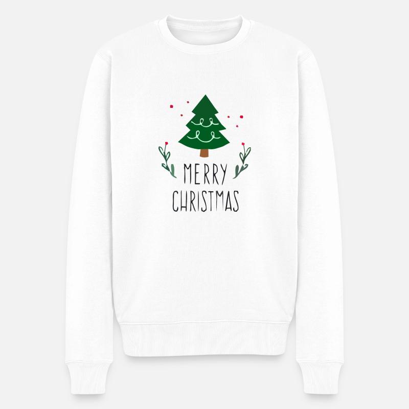 JOYEUX NOËL - Pull Premium bio Homme - blanc