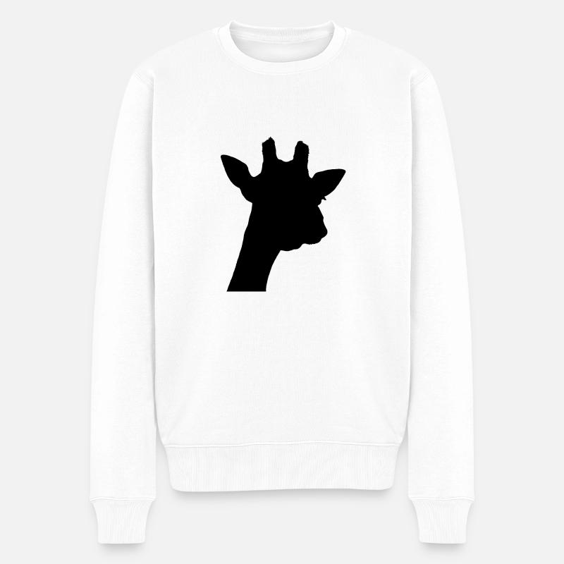 giraffe noir - Pull Premium bio Homme - blanc