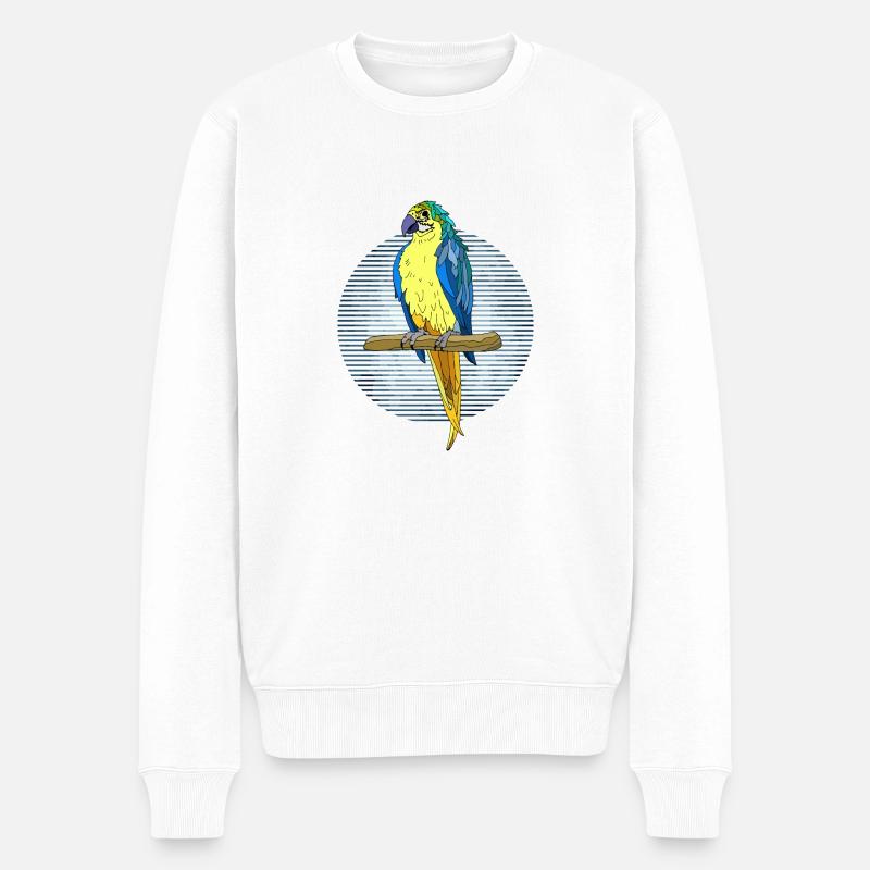 Oiseau - Pull Premium bio Homme - blanc