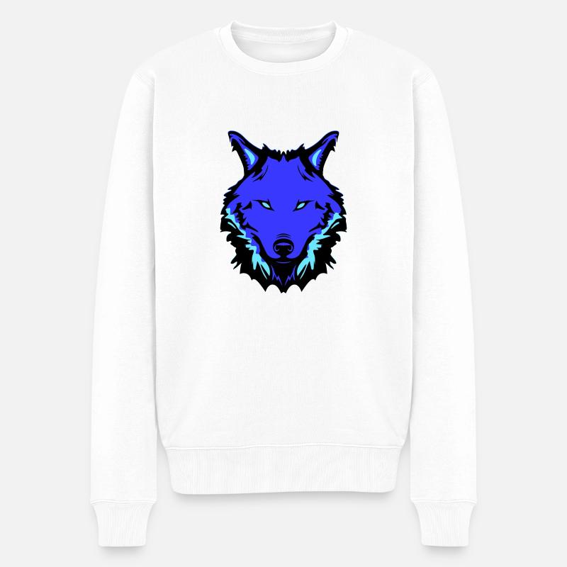 loup - Pull Premium bio Homme - blanc