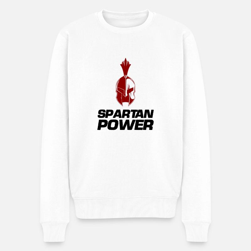 Puissance spartiate - Pull Premium bio Homme - blanc