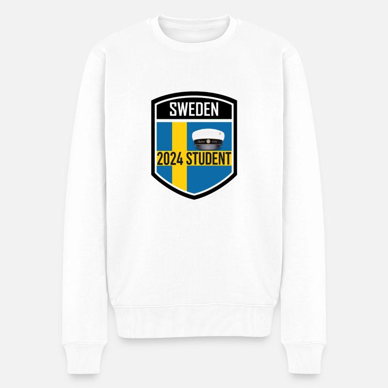 Abschlussfeier 2024 Abiturfeier - Männer Premium Bio Pullover - Weiß