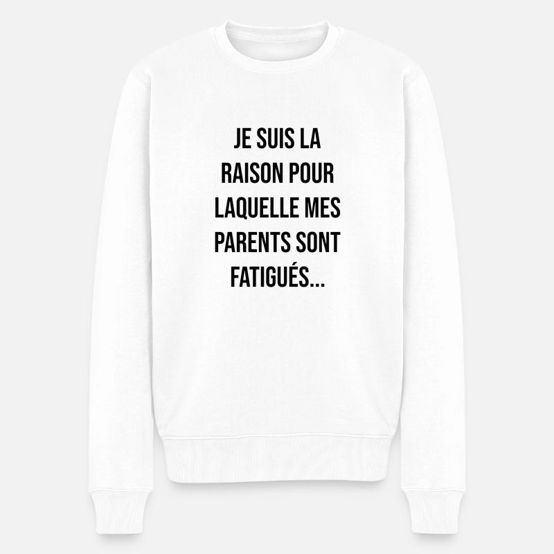 Humour bébé - Pull Premium bio Homme - blanc