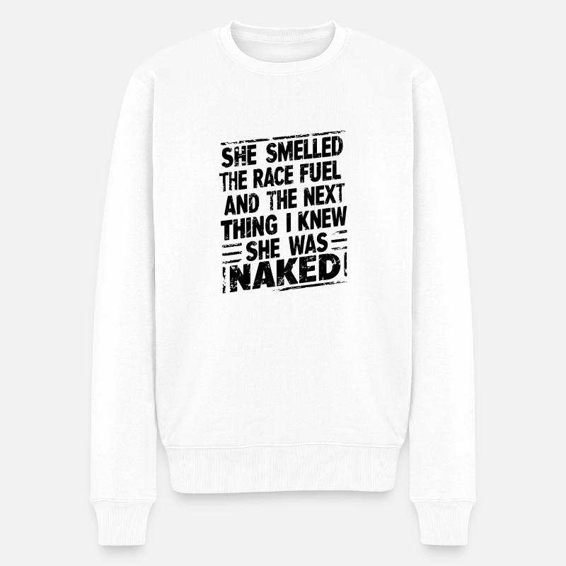 Course et adrénaline - Pull Premium bio Homme - blanc