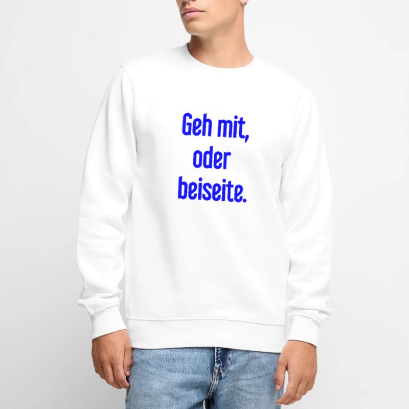 Geh mit oder beiseite Männer Premium Bio Pullover