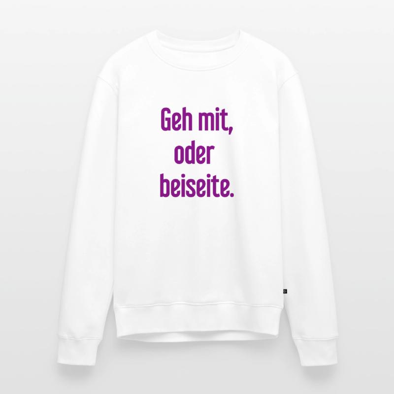 Geh mit oder beiseite Männer Premium Bio Pullover