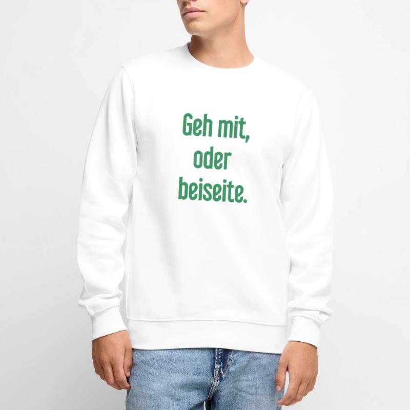Geh mit oder beiseite Männer Premium Bio Pullover