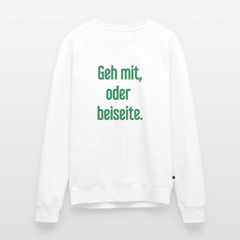 Geh mit oder beiseite Männer Premium Bio Pullover
