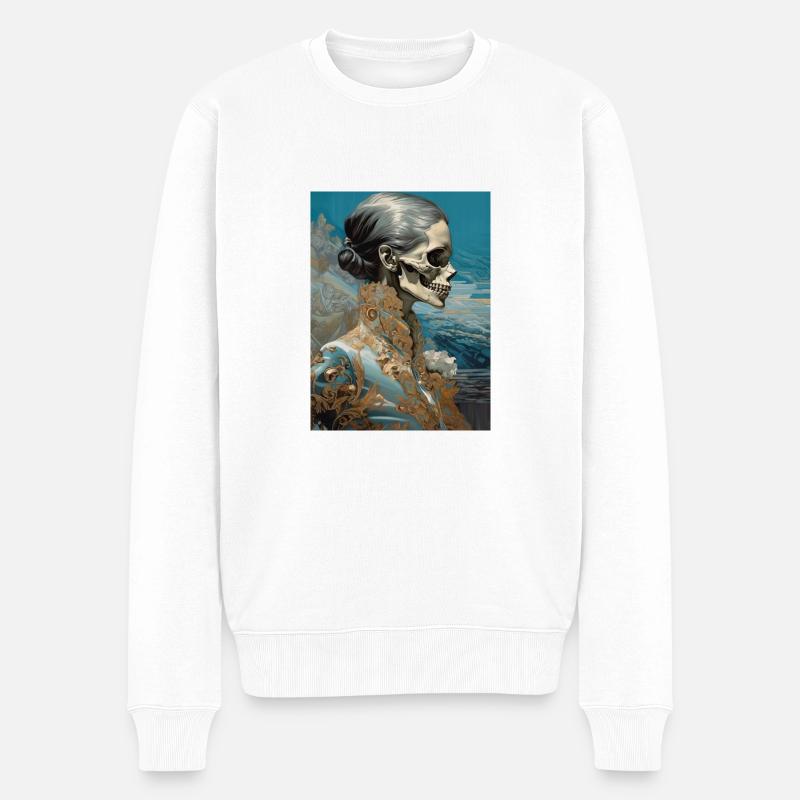 Ghotische Klasse - Männer Premium Bio Pullover - Weiß