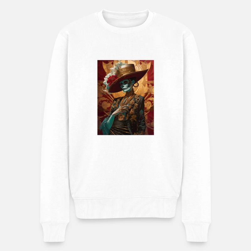 Ghotic-Klasse - Männer Premium Bio Pullover - Weiß
