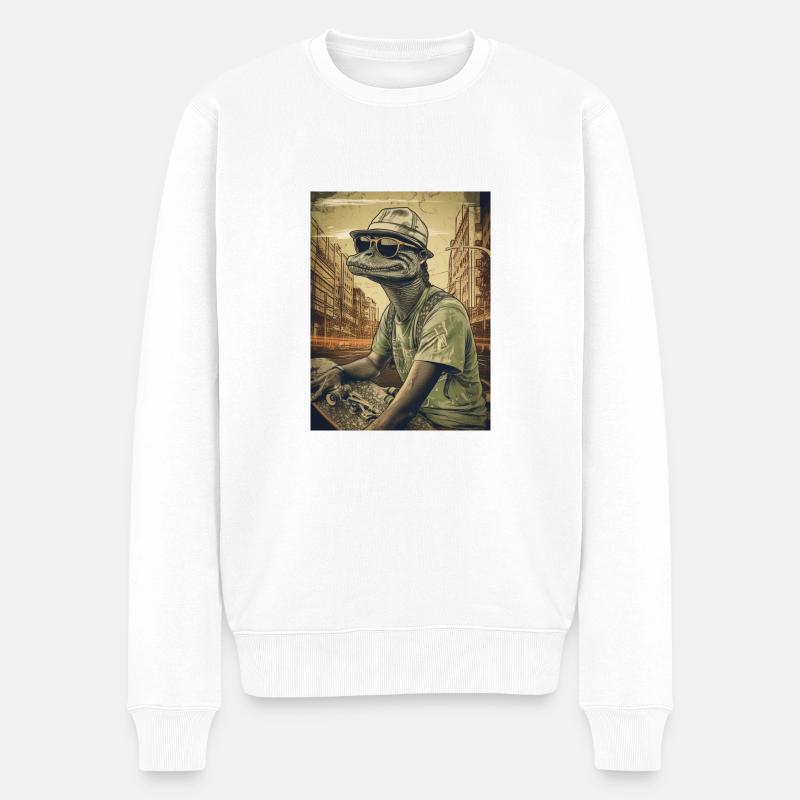 animal style - Pull Premium bio Homme - blanc