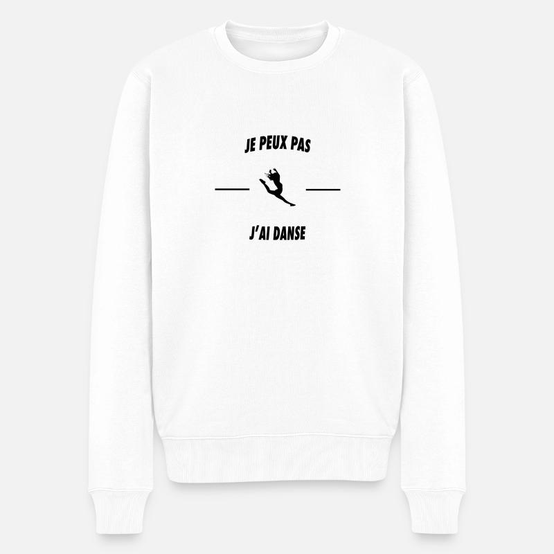 Je peux pas j'ai danse - Pull Premium bio Homme - blanc