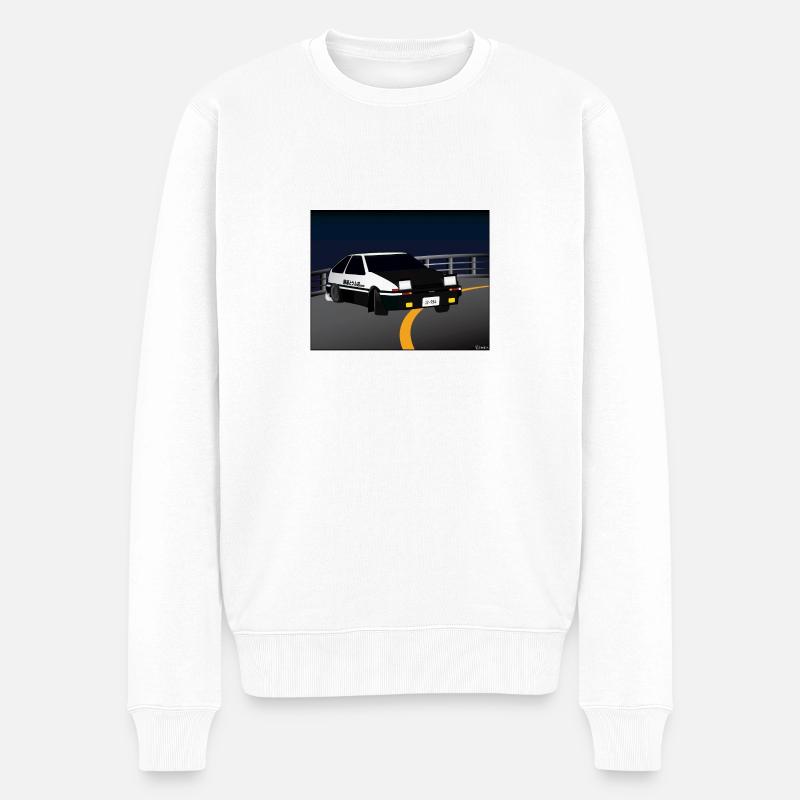 Initial D Driften Akina - Männer Premium Bio Pullover - Weiß