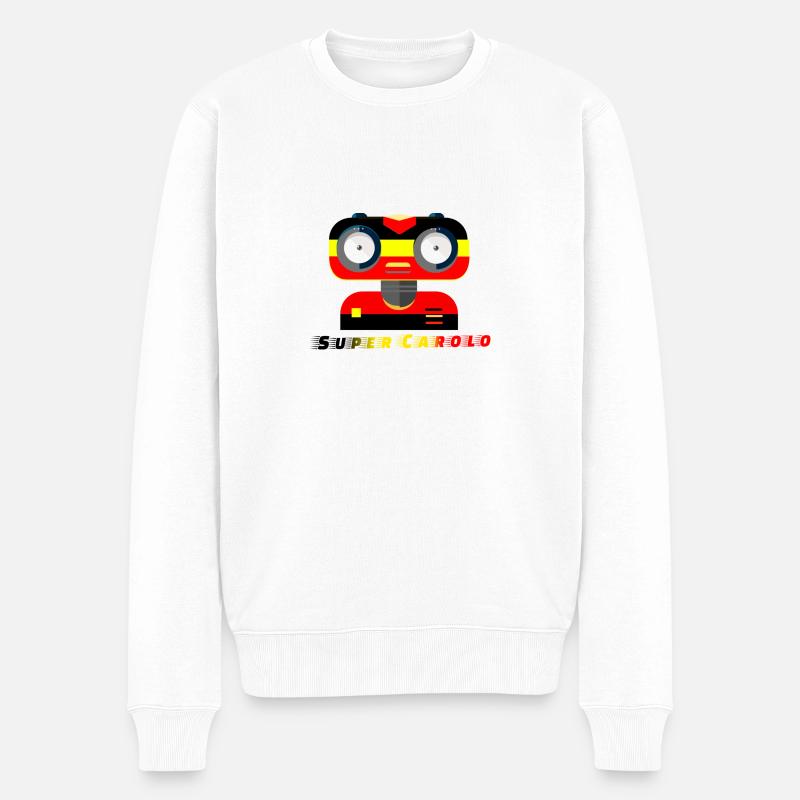 Super carolo - Pull Premium bio Homme - blanc