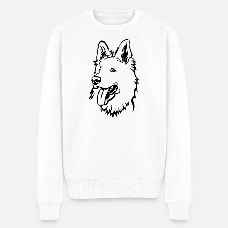 Tête de berger suisse - Pull Premium bio Homme - blanc