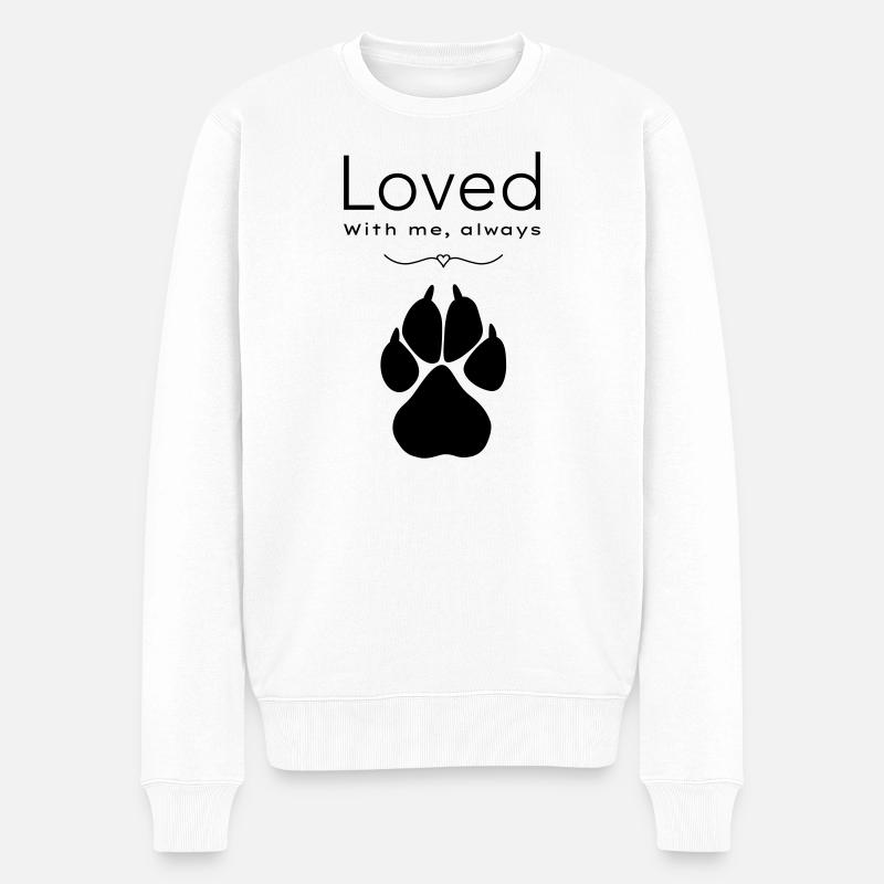 Chien – adoré - Pull Premium bio Homme - blanc