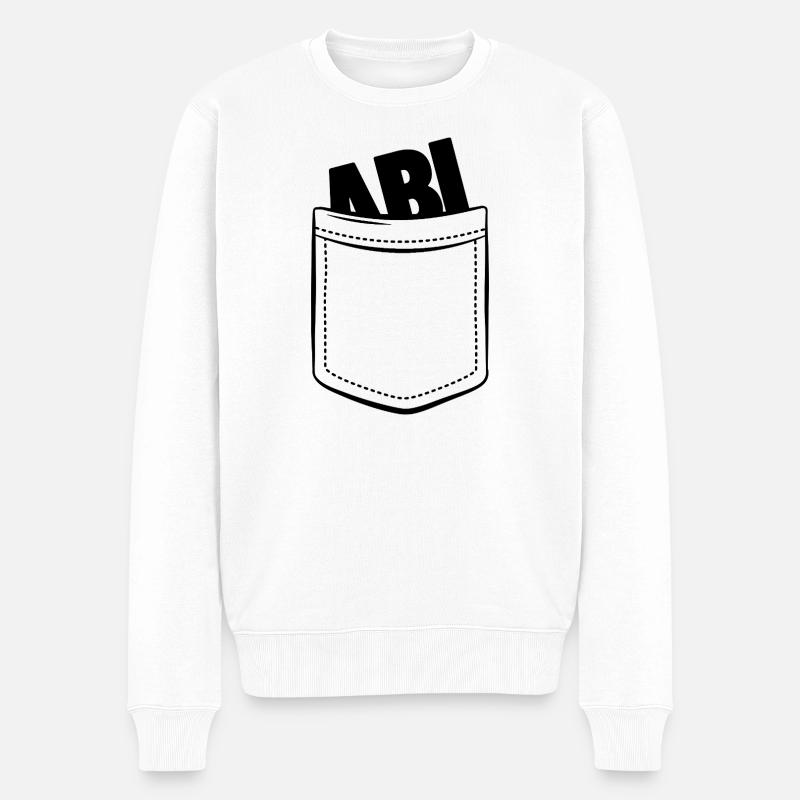 Abi - Abitur dans ta poche | Don - Pull Premium bio Homme - blanc