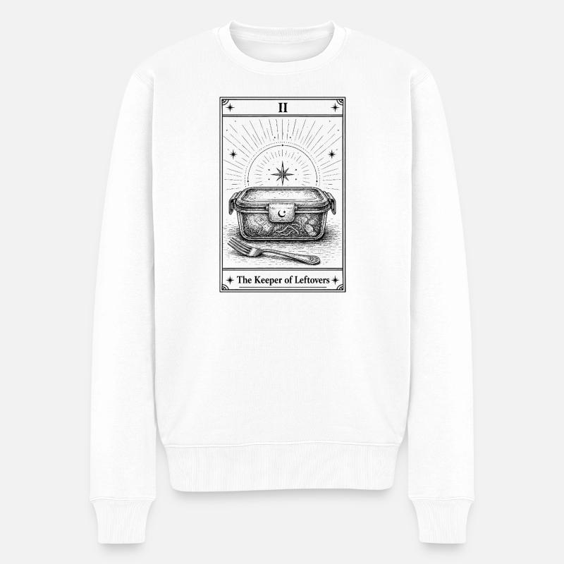 Restehüter | Tarotkarte Küchenhumor - Männer Premium Bio Pullover - Weiß