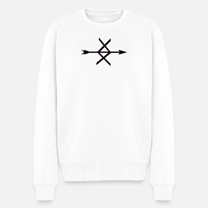 Viking - Männer Premium Bio Pullover - Weiß