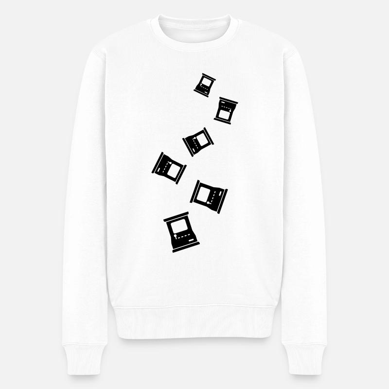 Arcade Retro Gamer - Pull Premium bio Homme - blanc