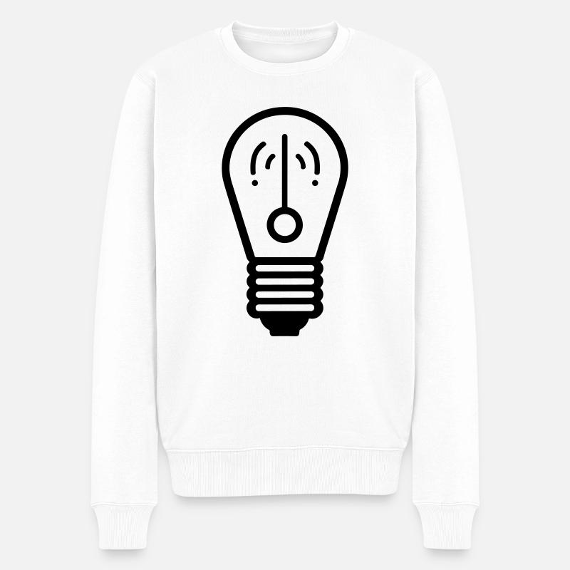 ampoule - Pull Premium bio Homme - blanc