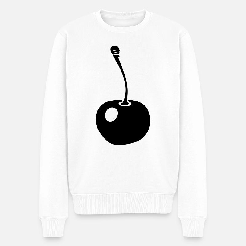 cerise - Pull Premium bio Homme - blanc