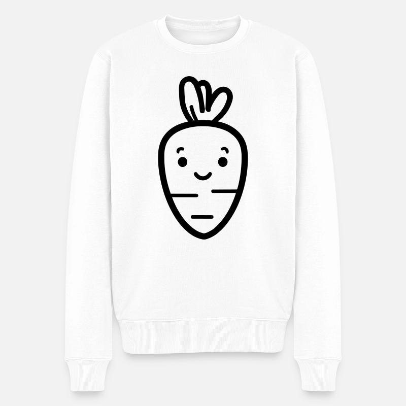 Carotte - Pull Premium bio Homme - blanc