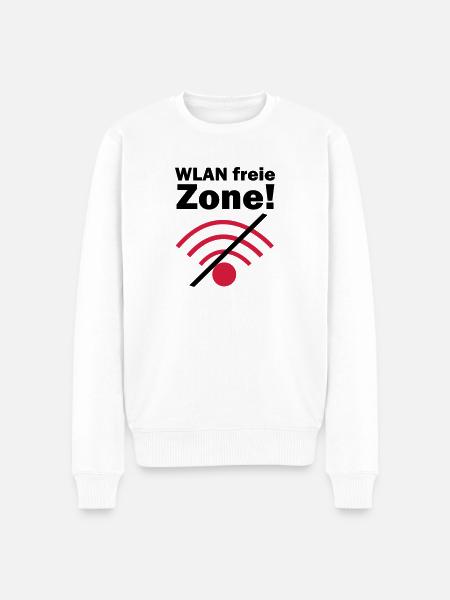 Zone libre de WLAN! - Pull Premium bio Homme - blanc