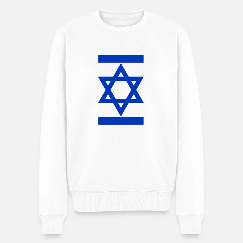 Drapeau Israël - Pull Premium bio Homme - blanc