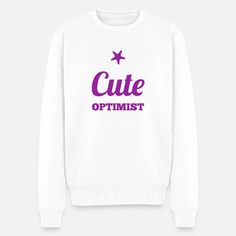 Idée cadeau Optimist sucrée - Pull Premium bio Homme - blanc