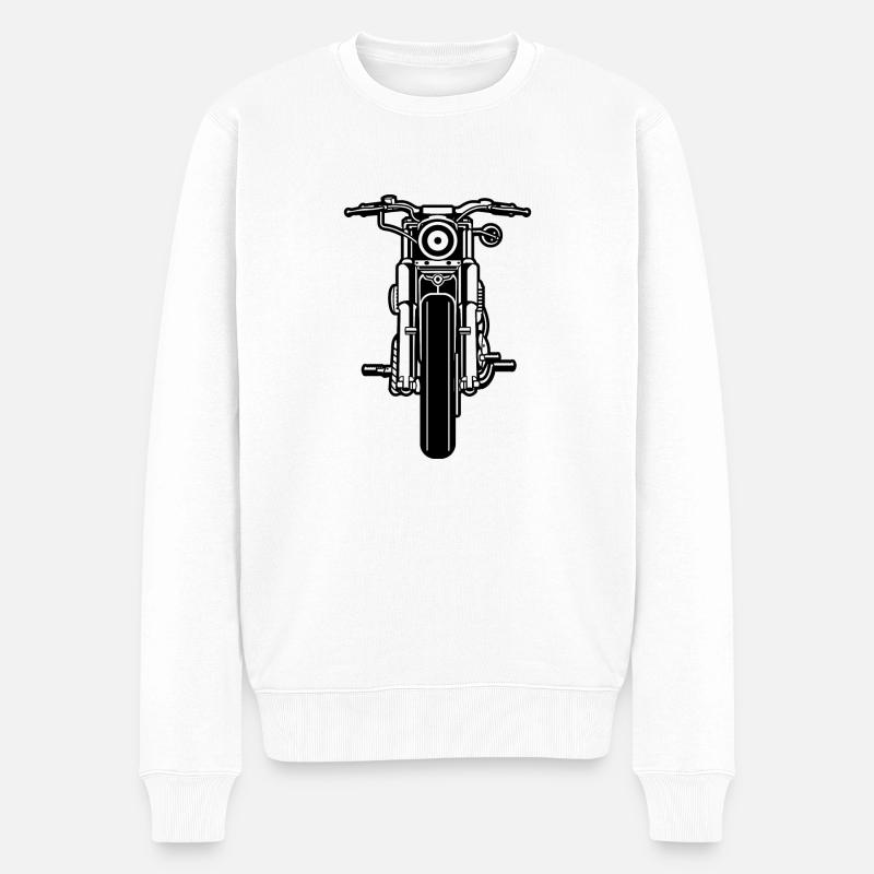 Moto / moto 03_schwarz - Pull Premium bio Homme - blanc