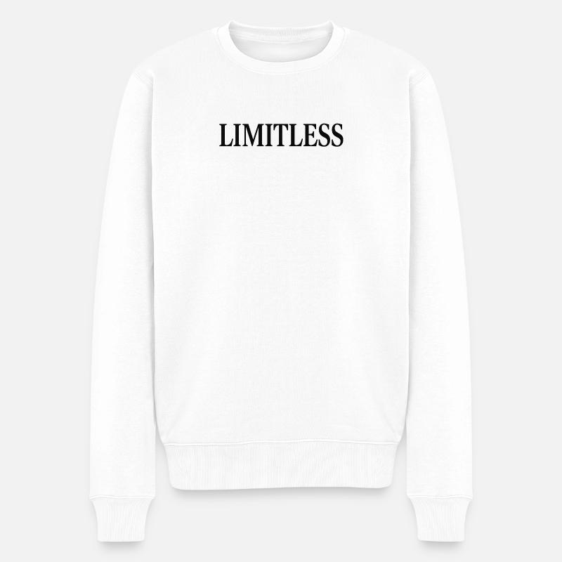 Grenzenlos - Männer Premium Bio Pullover - Weiß
