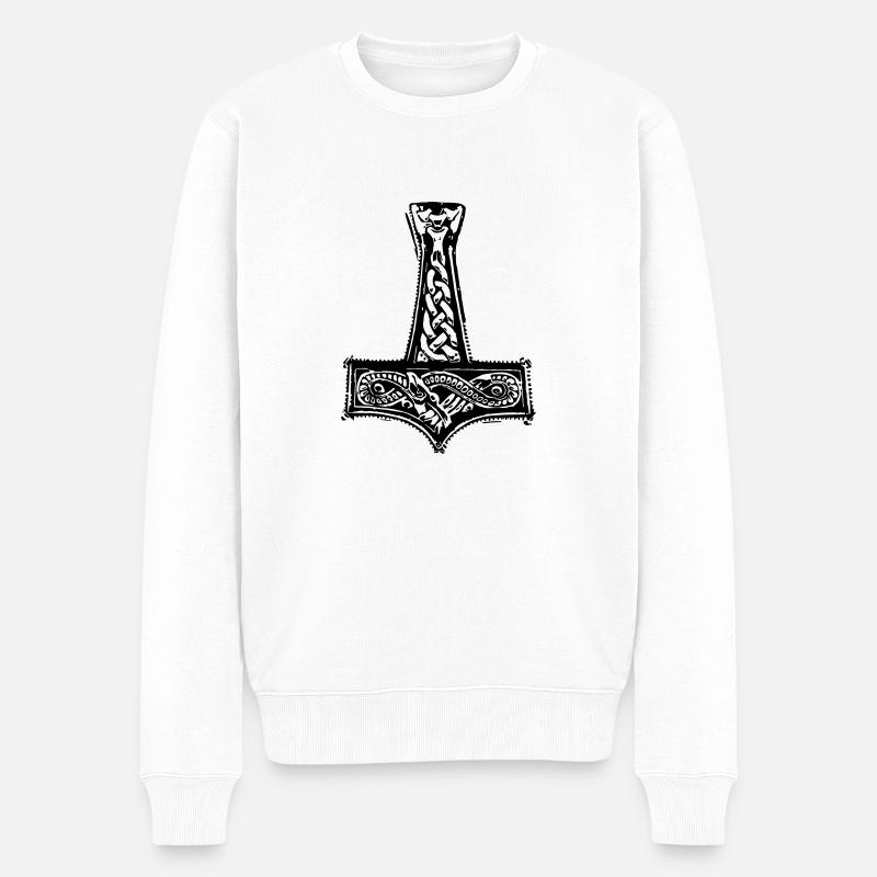 mjolnir - Pull Premium bio Homme - blanc