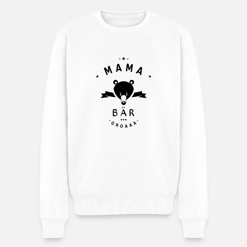 MAMA BAR - Pull Premium bio Homme - blanc