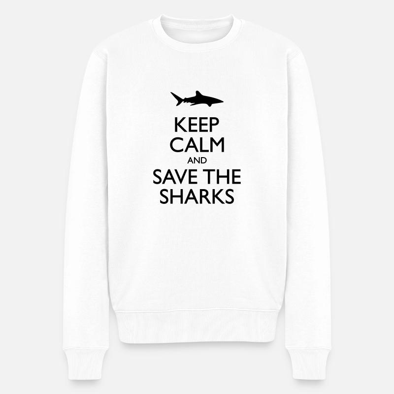Keep Calm And Save - Men's Premium Organic Jumper - white