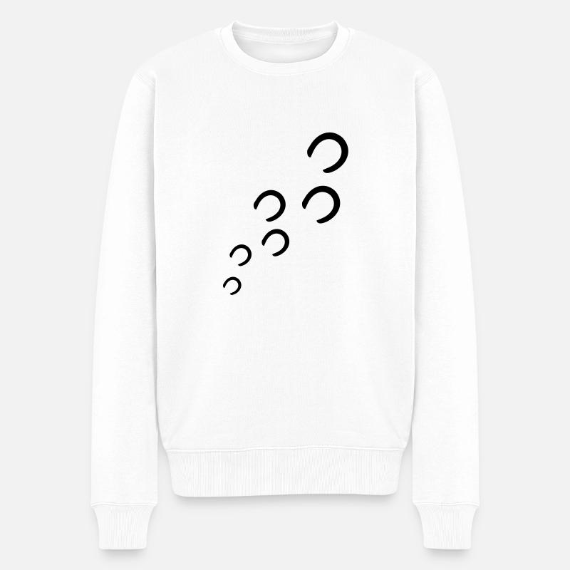 bourrin - Pull Premium bio Homme - blanc