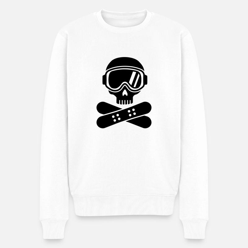 Snowboard - Pull Premium bio Homme - blanc