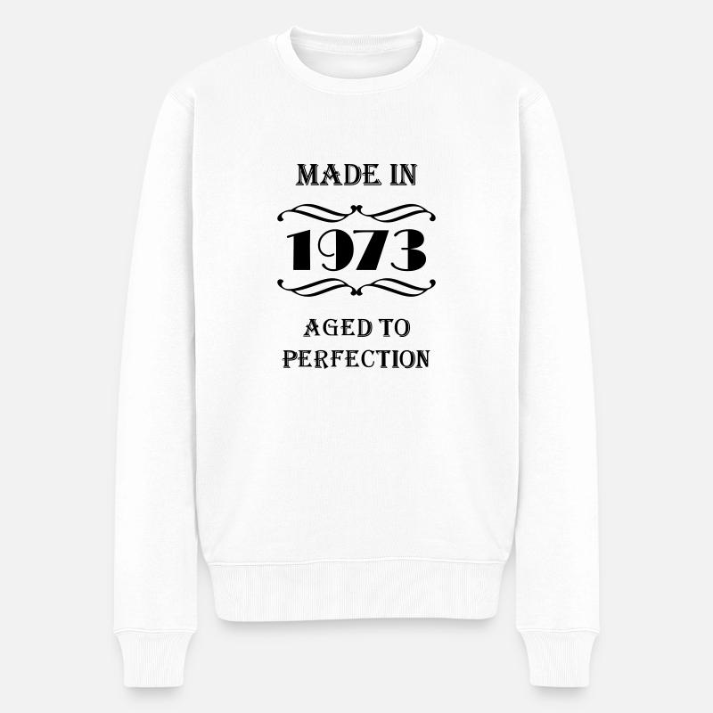 Made in 1973 - Männer Premium Bio Pullover - Weiß