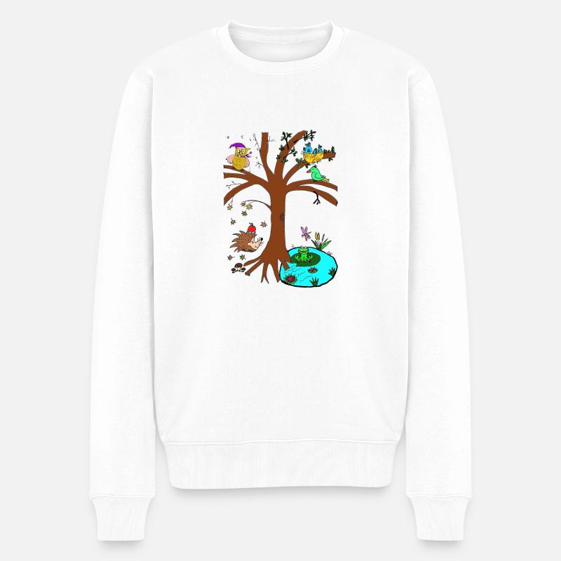 Arbre de saison - Pull Premium bio Homme - blanc