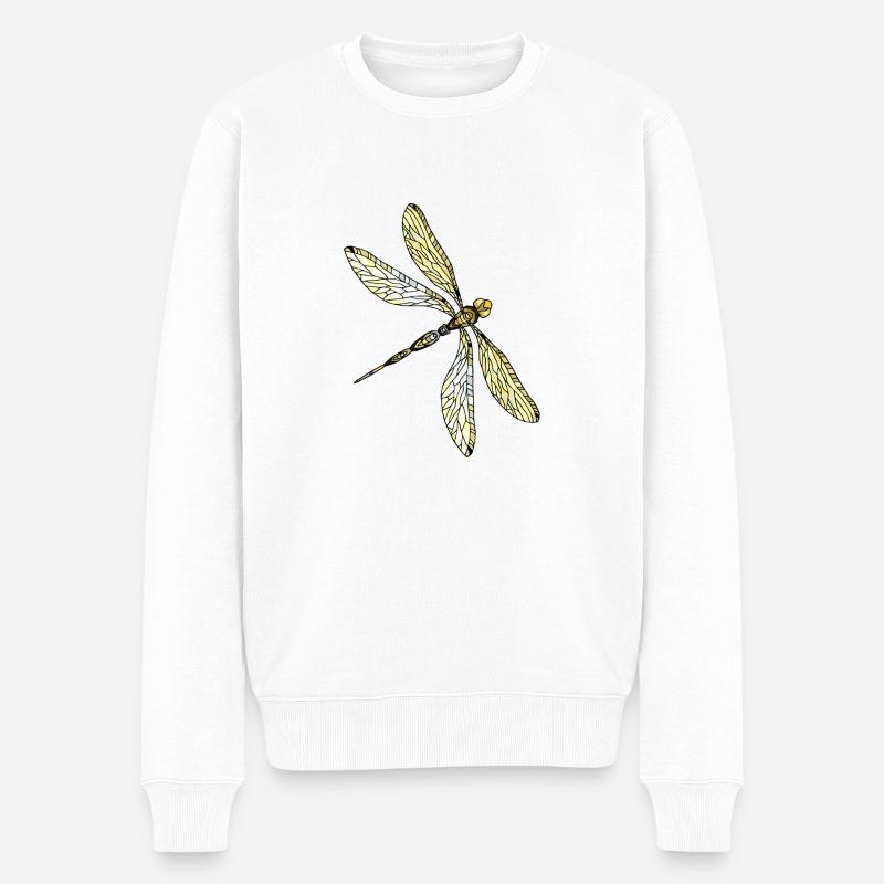 Libellule - Pull Premium bio Homme - blanc